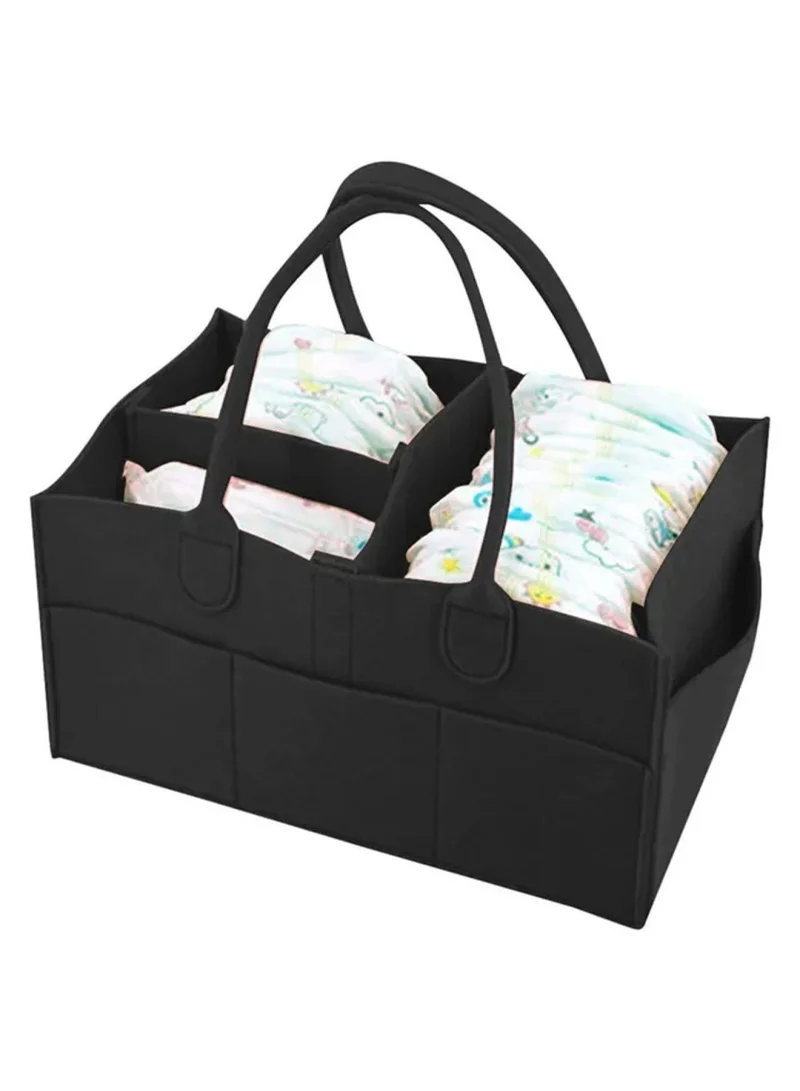 ستار بيبيز Combo Pack Pack Caddy Diaper Organizer Disposable Towel 3Pcs Bibs 10Pcs Black